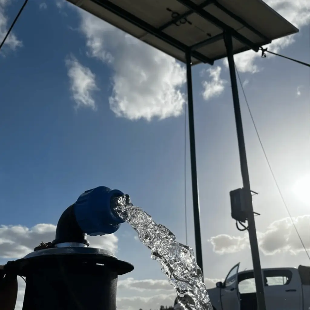 Installing a solar water pump